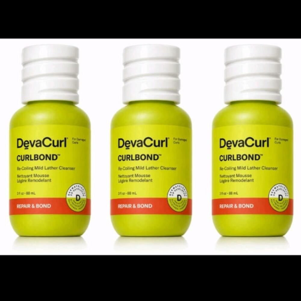 3 Pack DevaCurl Curlbond Re-Coiling Treatment Mask Repair & Bond 3oz- New